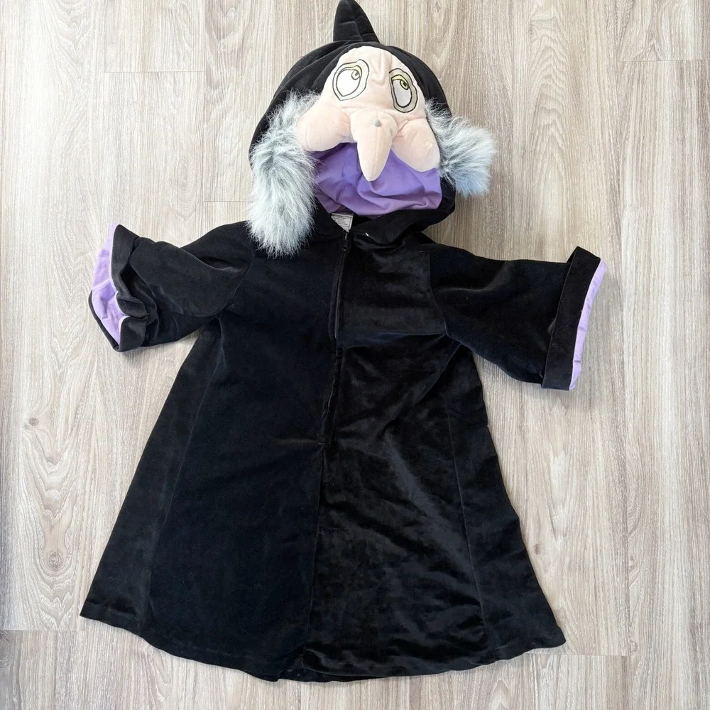 Disney Vintage Kids Snow White Evil Queen Old Hag Witch Costume Robe Size 2T